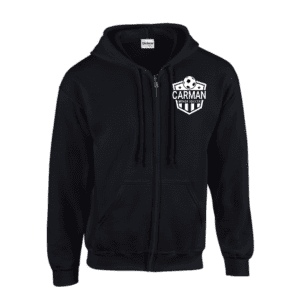 G186 Gildan Heavy Blend 8 oz., 50/50 Full-Zip Hooded Sweatshirt - Black